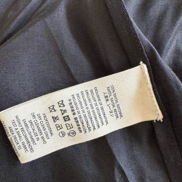 Free People beaded black wrap mini dress size 4 - Picture 8 of 10